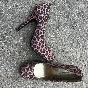 Animal print heels